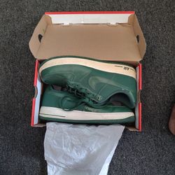 Nike Air Force 1 Low Gorge Patent Leather Green 315122-301 Men's Shoes size 12