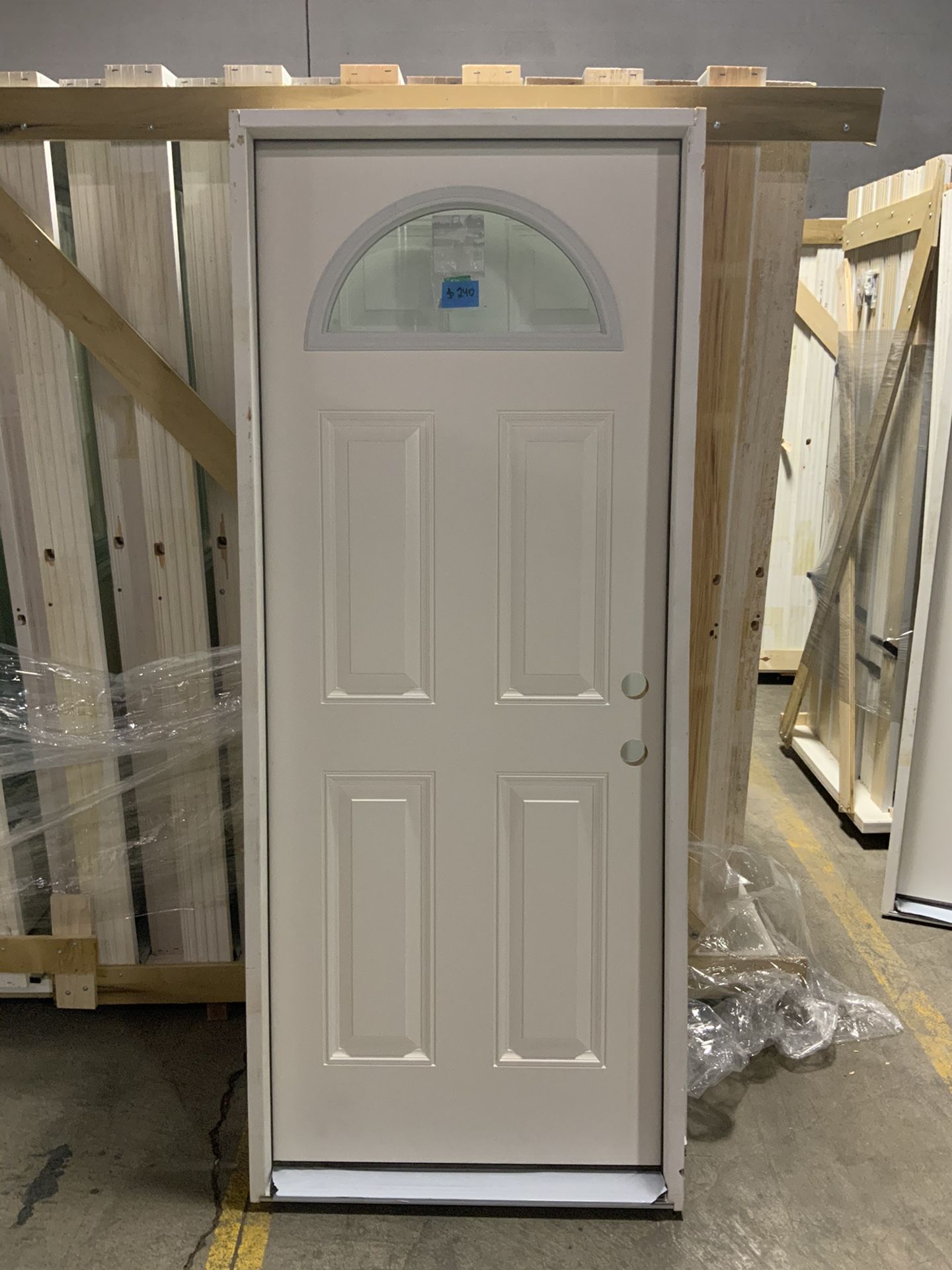 Exterior Fiberglass Door 32” x 80” for cheap