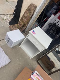 White nightstand