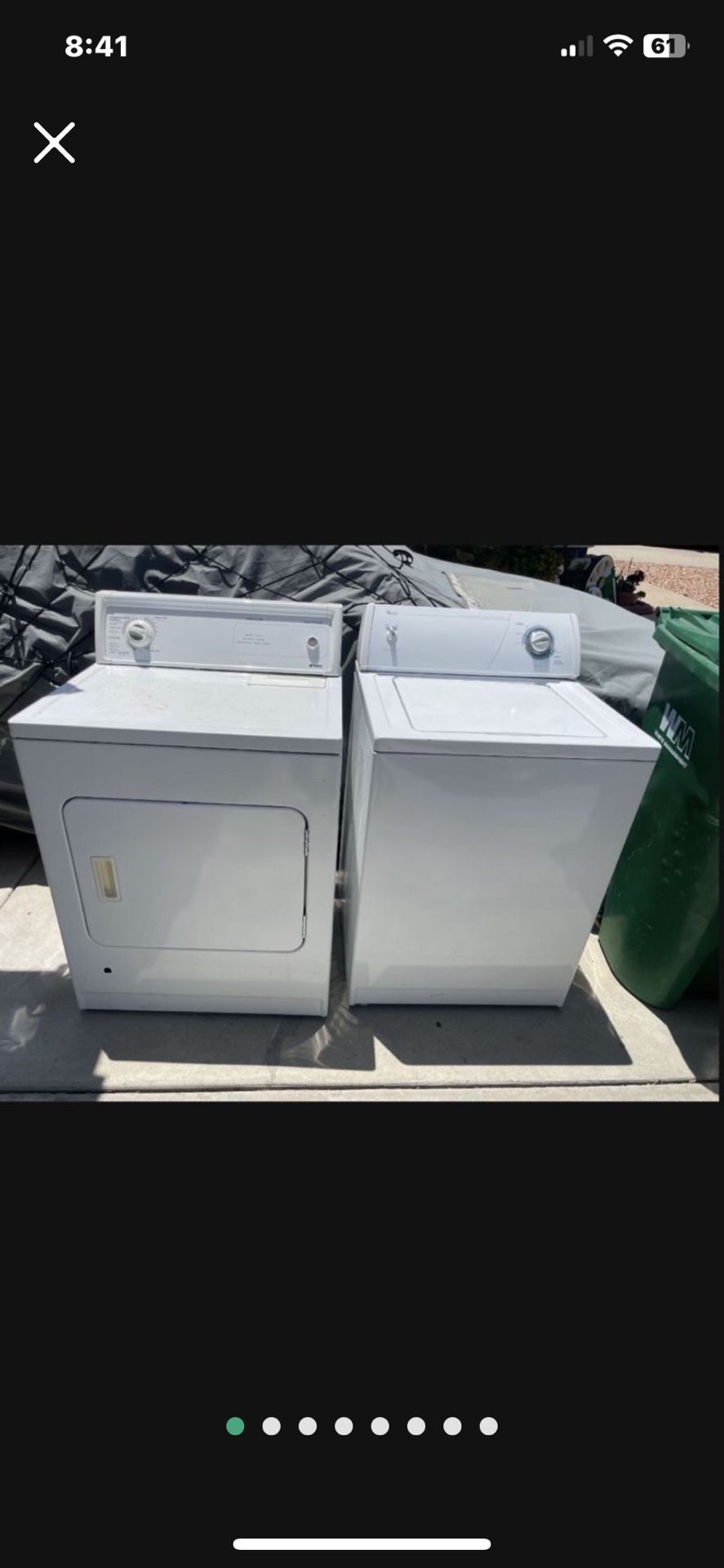 selling a pair $500 Set Whirlpool Washer And Kenmore Gas Dryer