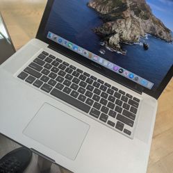 APPLE GRAY MACBOOK PRO 15.4" UPGRADED TO 2020 SOFTWARE CATALINA COMPUTER LAPTOP FAST INTEL CORE i5  8GB 500GH HDD 