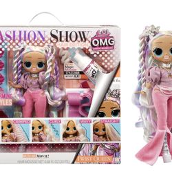 LOL Surprise OMG Fashion Show Hair Edition Twist Queen Fashion Doll with Magic Mousse, Transforming Hair, Hair Accessories, Collectible Fashion Dolls,