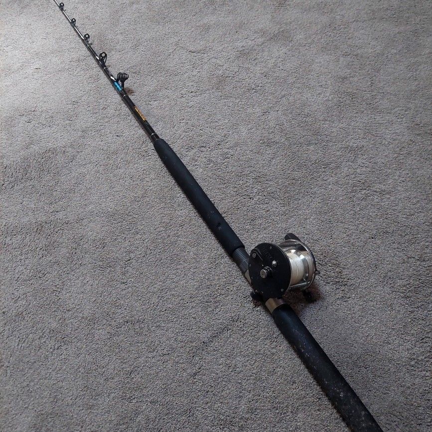 penn deep sea fishing rods Saltwater Fishing Pole Shakespeare Tidewater Penn Peer No. 309 Deep Sea  Fishing Reel Vintage for Sale in Longwood, FL
