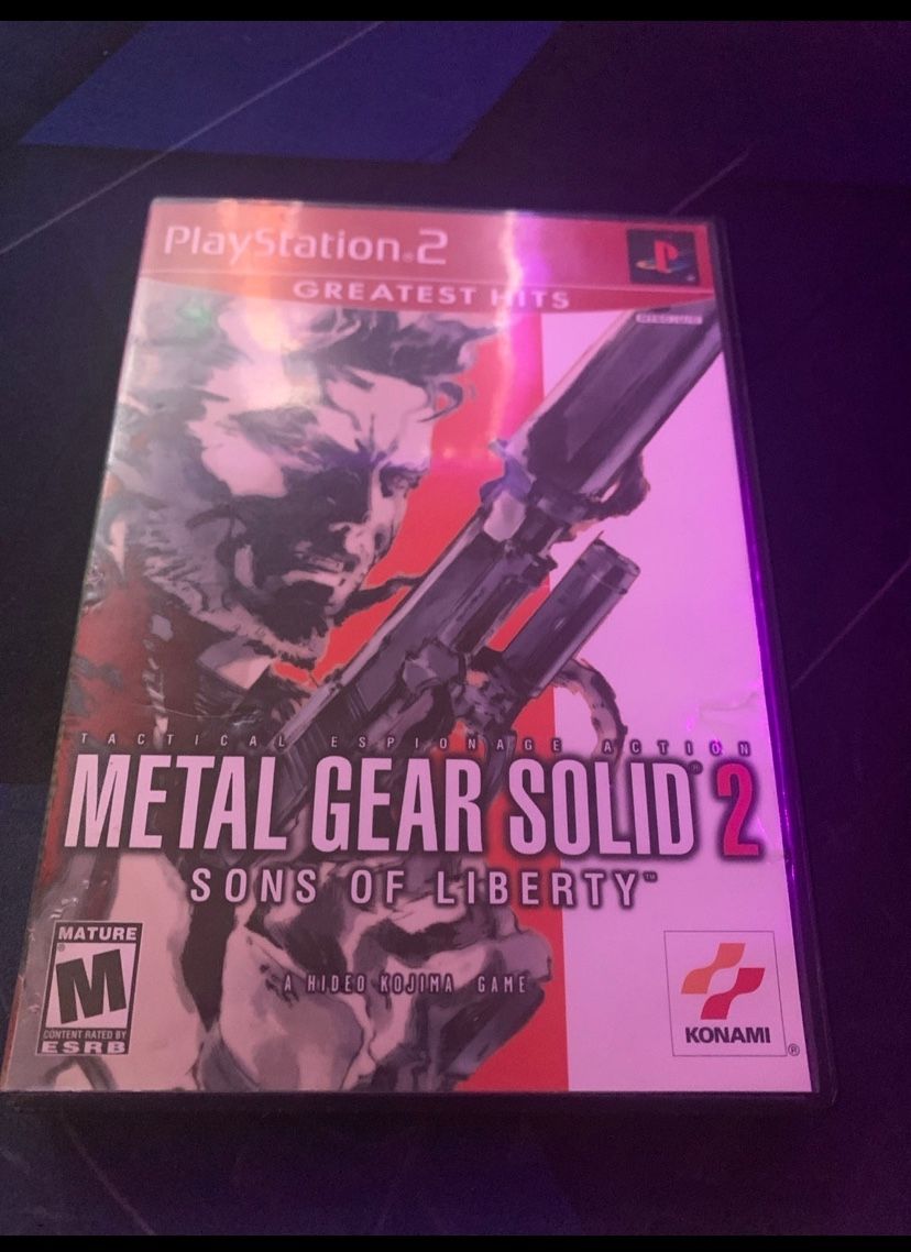 Metal Gear Solid 2 Sons Of Liberty PS2 Complete CIB - Tested