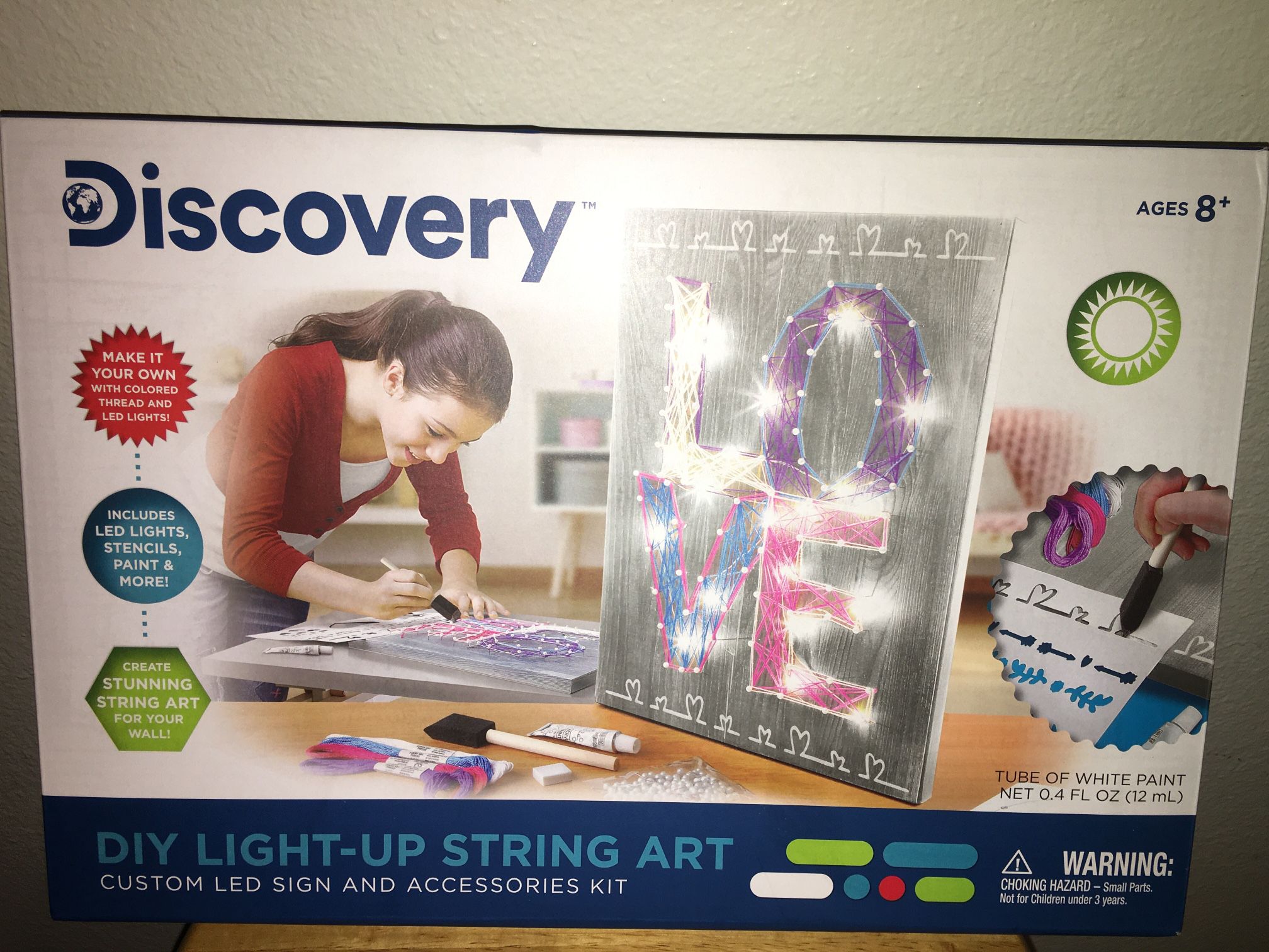DIY LED Light Up String Art Set Brand New In Box