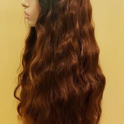 Lace Front Wig Brown Wavy BRAND NEW