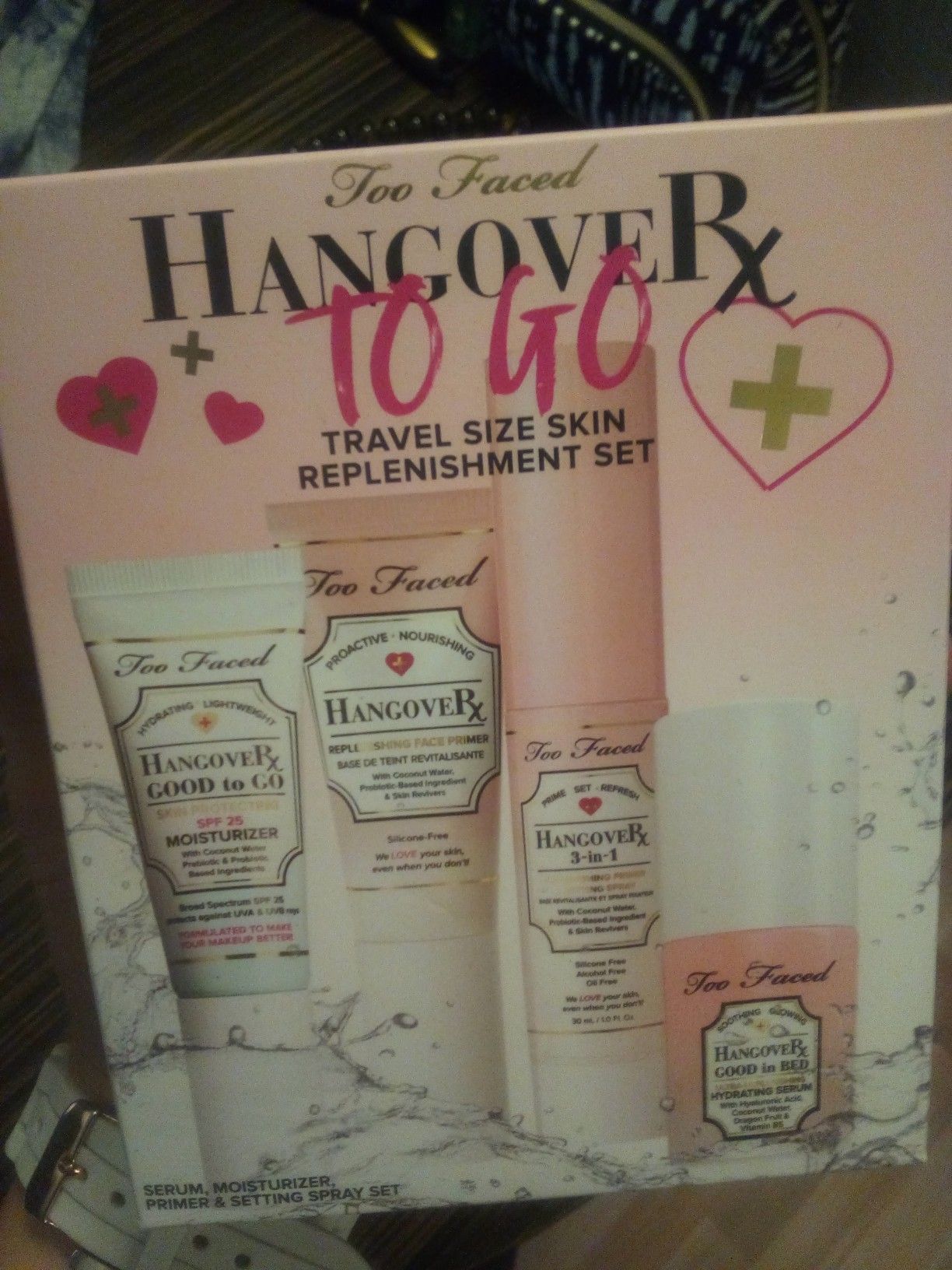 TOO FACED Hang Over To Go - Travel Size Skin Replenishment Set