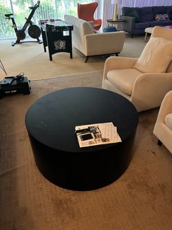 Black coffee table