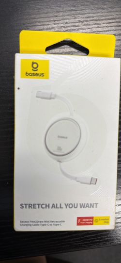 Baseus Free2Draw Mini Retractable Charging Cable Type-C to Type-C 100W PD Fast Charging