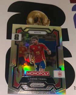 Lamine Yamal Silver World Cup Monopoly Card
