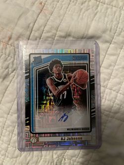 2024-25 Panini Donruss AJ Johnson Choice Auto Rated Rookie Milwaukee Bucks