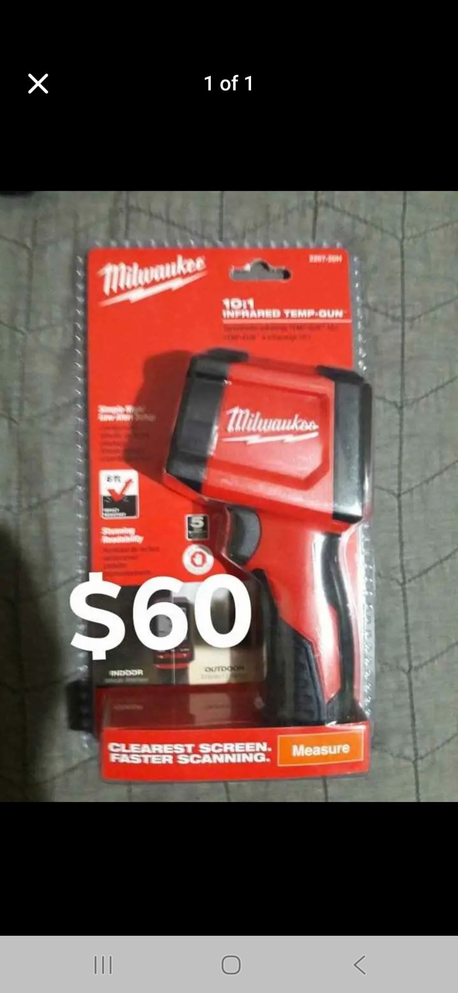 Milwaukee Infrared Temp Gun