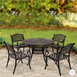 AIDEN 5-PIECE OUTDOOR DINING SET FOR PATIO