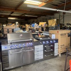  Bbq Grill  Kirkland Gas Propane Refrigerator Charbroil Medallion 