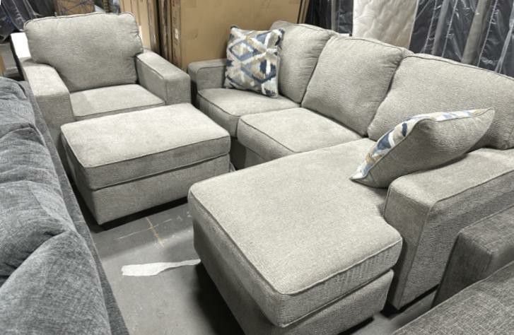 3 Piece Sectional, Chair, and Ottoman Set