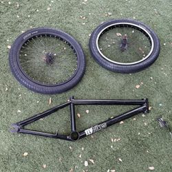 Flybikes Fly Bikes Company Pantera Frame And Sunday Wheels  Bmx Frame Frameset 