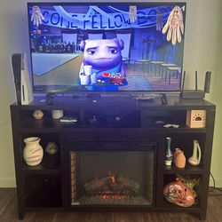 Fireplace TV stand