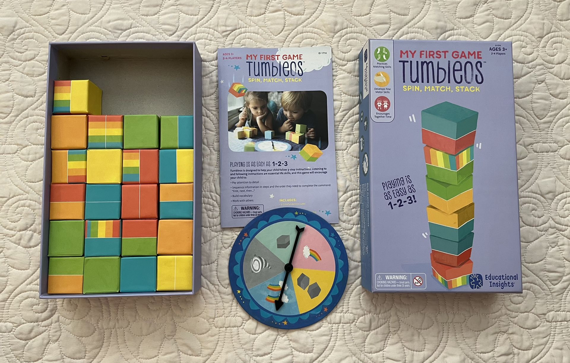 Educational Insights My First Game: Tumbleos, Stacking & Counting Game, Toddler Toys, Ages 3+
