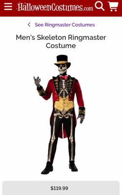 Costumes prices in description