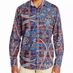 RARE Vintage Robert Graham Queen's Guard Paisley Shirt - Medium - NWT - NOS - BRAND NEW WITH TAGS 