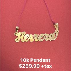 Herrera Name Pendant 