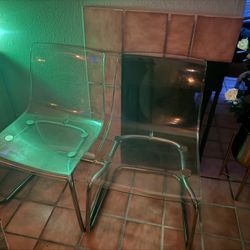 IKEA Acrylic Chairs (3)