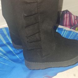 Black Toddler Girl Boots Size 5