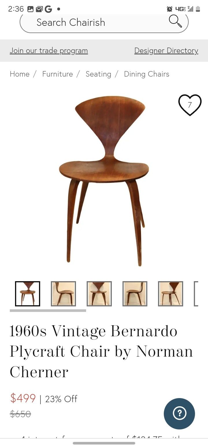Vintage Plycraft Chairs