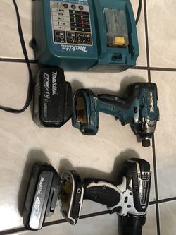 Makita brand 2 Drills With 2 Batteries