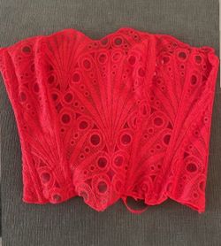 Red and Black Corset