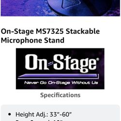 On Stage Microphone Stand