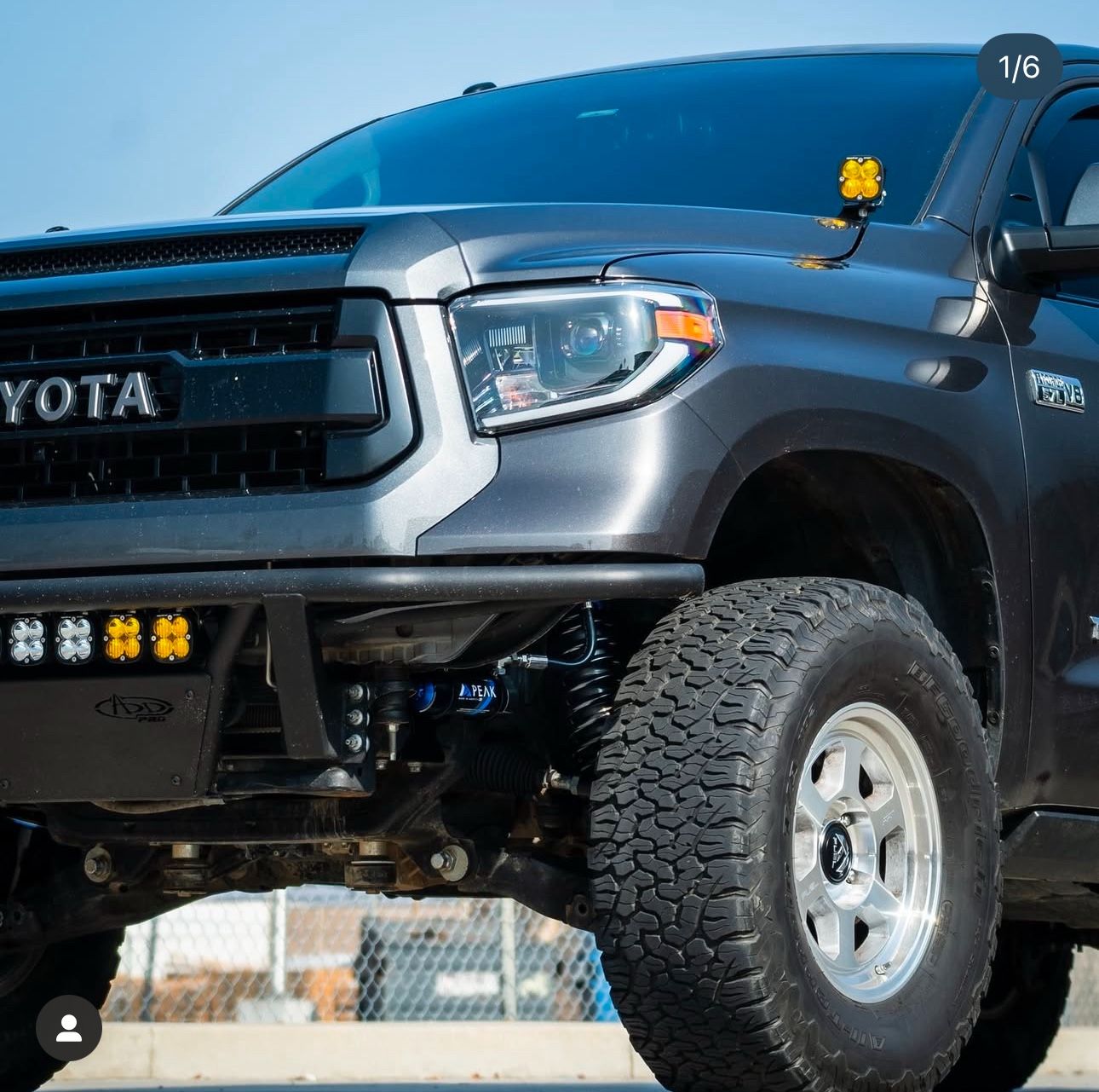 14-21 Toyota Tundra aDD Pre Runner Style Bumper “no Lights”