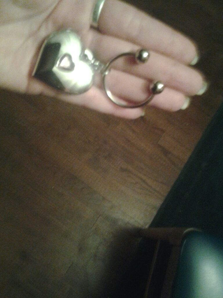 Silver Locket keychain