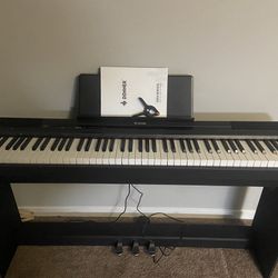 Donner DEP-10 Digital Piano 88 Key Semi-Weighted, Full-Size Electric Piano Portable Keyboard with Furniture Stand and Triple Pedals