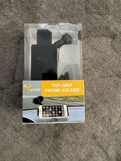 Black Yada Top-Grip Phone Holder Windshield Mount, Adjustable, Non-Slip