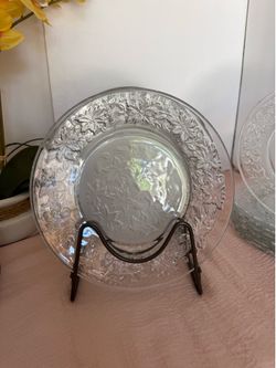 Princess House FANTASIA 10 Inch Crystal Dinner Plates! $15 each