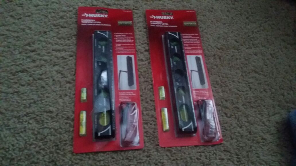 Husky plumbers torpedo level brand new in the package