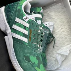 adidas ZX 8000 Bape Undefeated Green Size 9.5 Ds