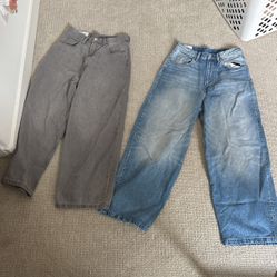 H&M Super Baggy Jeans - Both For $30