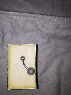 Stainless steel belly piercing