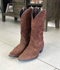 Brown Suede Cowboy boots size: 10D