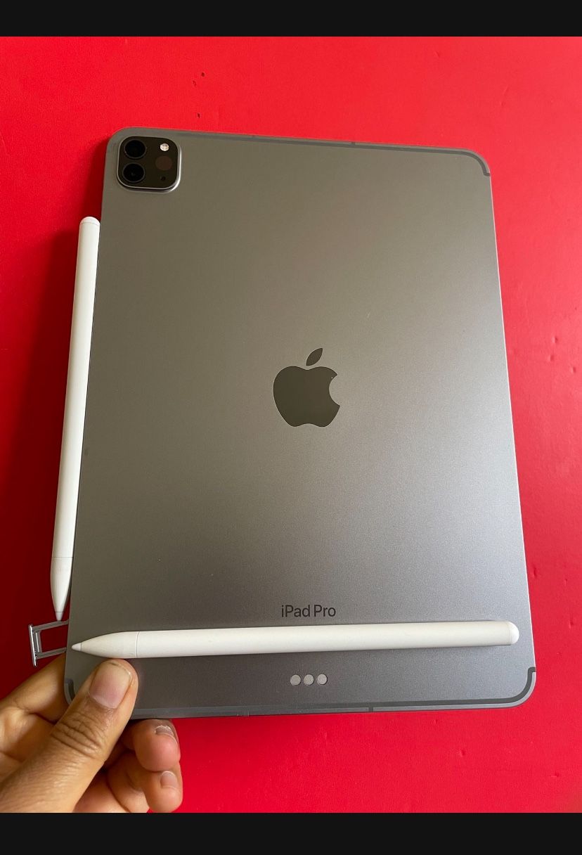 128GB Apple IPad Pro 11” 4th Generation (2022 Model / M2 chip) Wi-Fi + Cellular (5G Unlocked) Keyboard, Pen & Accessories (512G $899) 