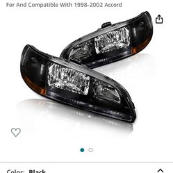 Headlights Black Housing 