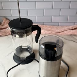 Black+Decker Coffee Grinder and French Press