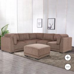 6-piece Modular sectional Couch 