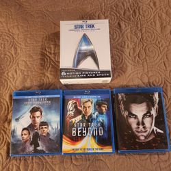 Star Trek 9 Movie Blu-Ray Set read description for details 