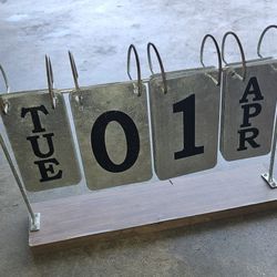 Metal Calendar