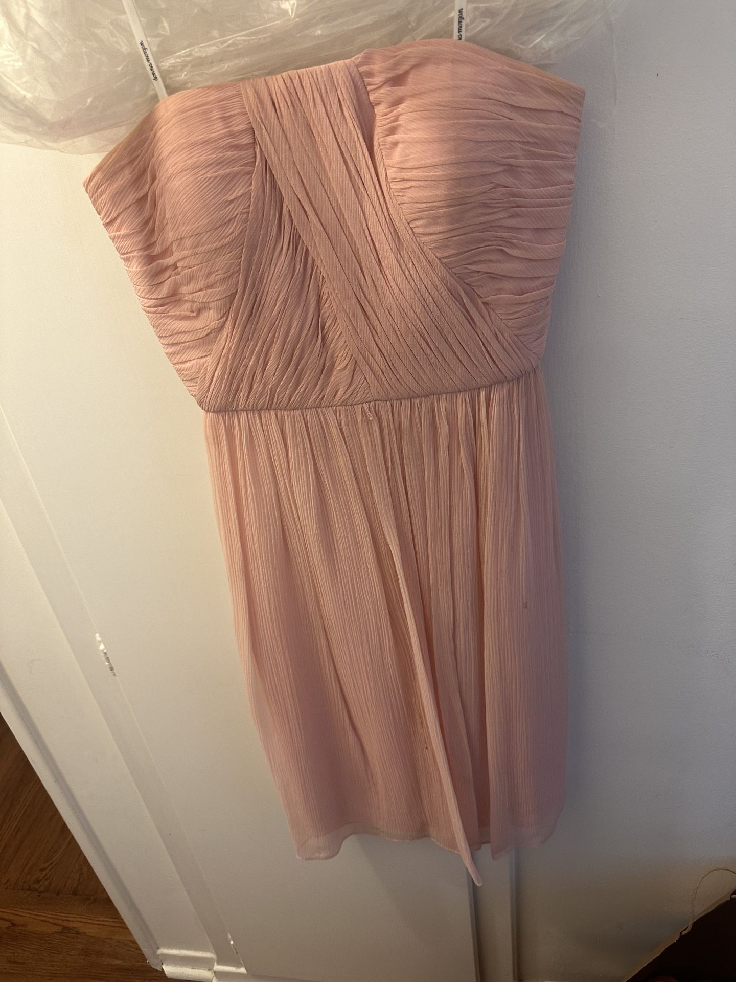 Donna Morgan Pink Strapless Dress Size 4