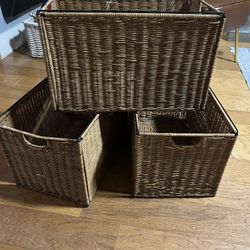 Storage Baskets 3 For $20
