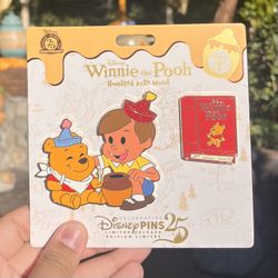 Disney Winnie The Pooh Hundred Acre Woods Pooh & Christopher December 12/12 Pin